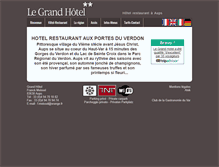Tablet Screenshot of grand-hotel-aups.com